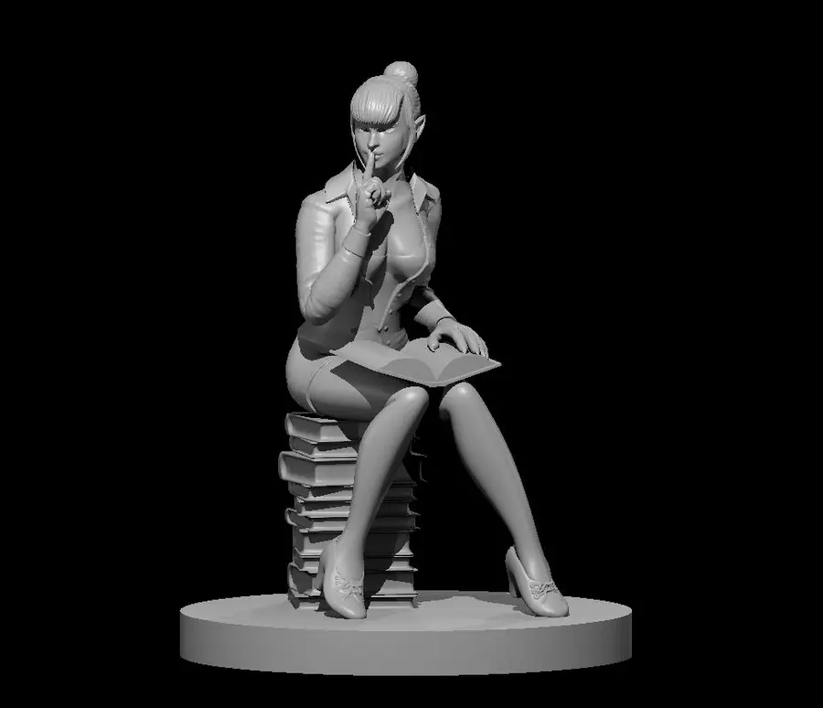 Elven Female Sexy Librarian – Image 1