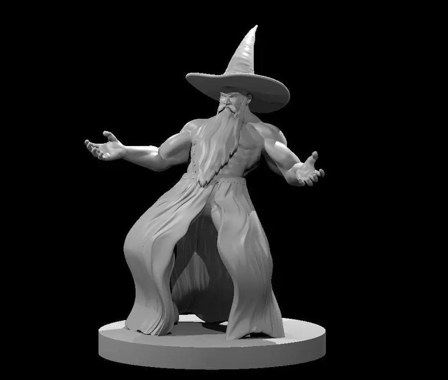 Human Male Monk 9 swole wizard – Image 1
