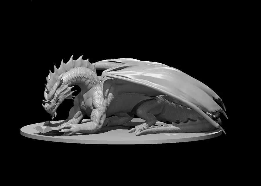 Red Dragon Reading a Book – Image 2