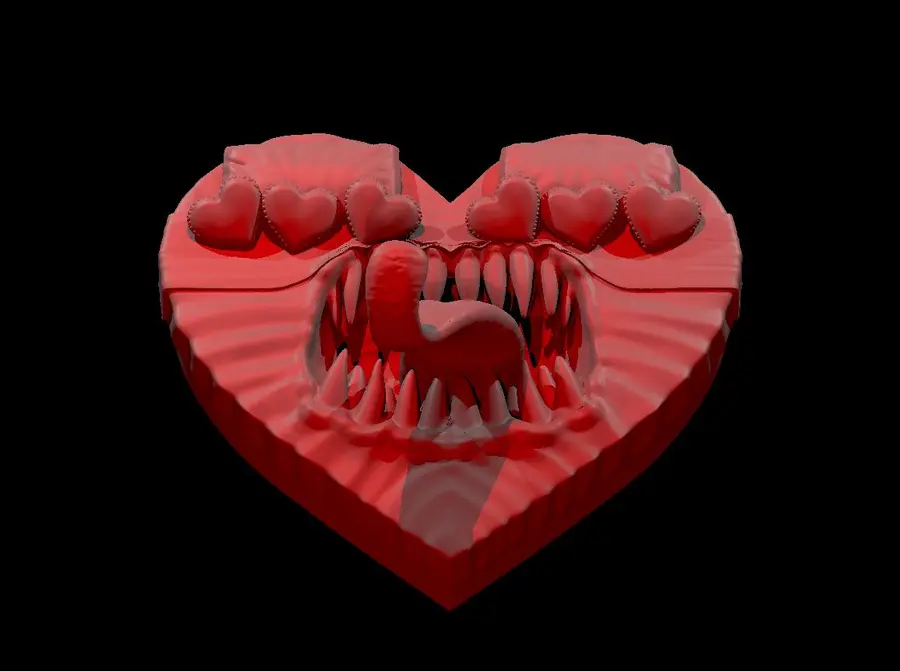 Spinning Heart Shaped Bed Mimic – Image 2