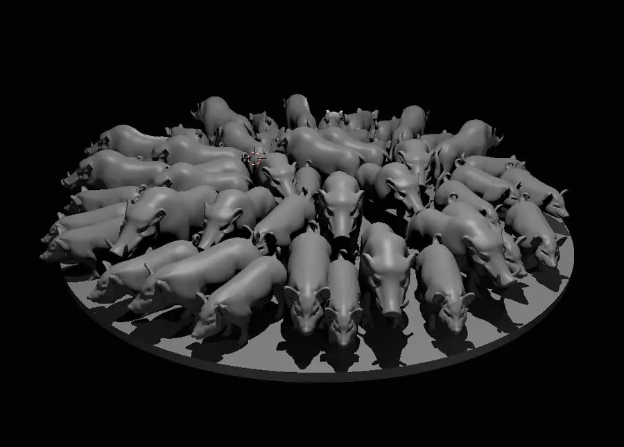 Swarm of 30 to 50 Feral Hogs – Image 1