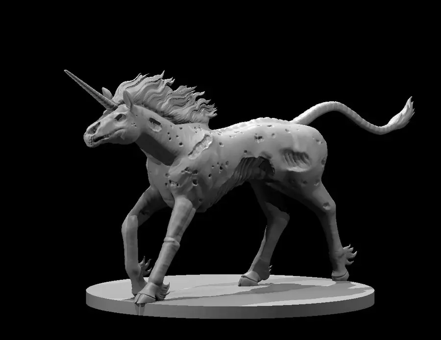 Zombie Unicorn & Goblin Rider – Image 1